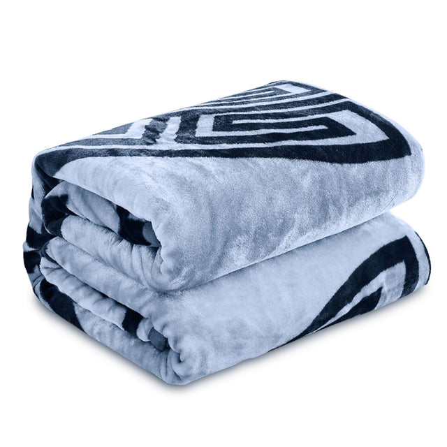 Experience the perfect blend of style, comfort, and functionality with the Apollo Greek Key Pattern Reversible Blanket Throw. Crafted entirely from 100% high-quality polyester, this blanket delivers both enduring durability and a luxuriously soft touch. Its standout reversible design offers dual visual appeal—one side showcases a striking, timeless Greek key motif, while the reverse features a smooth, minimalist finish that seamlessly adapts to any décor style.