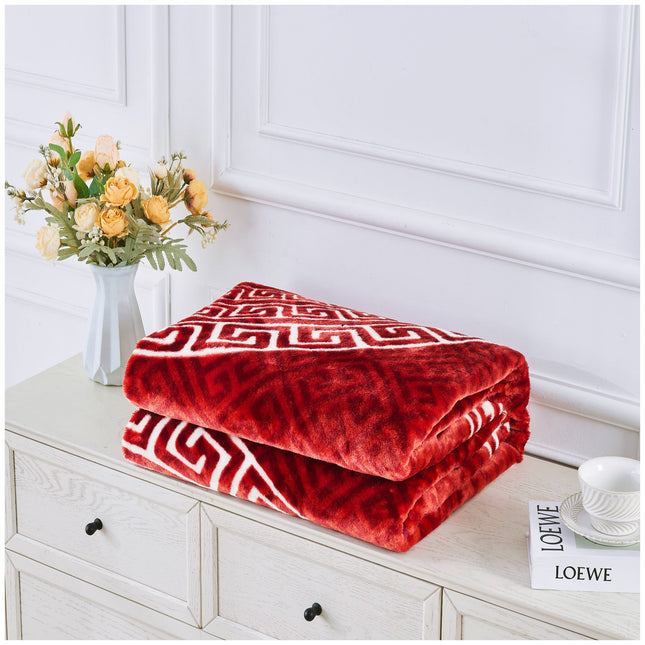 Made from high quality polyester, this throw is designed for softness, durability, and breathability. The fabric ensures long-lasting comfort, resisting wrinkles and maintaining its rich texture even after repeated use. Its smooth and plush surface offers a delightful tactile experience, making it perfect for snuggling up during cold evenings or simply adding a decorative flair to your home.