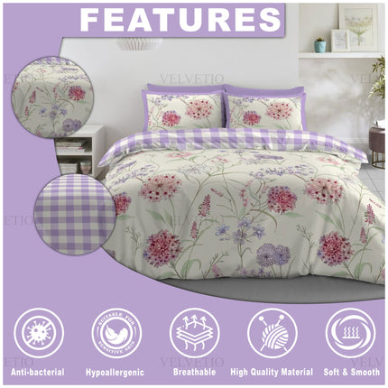 Beautiful botanical floral print adds freshness and elegance to your bedroom decor.
Perfect combination of style, comfort, and practicality.