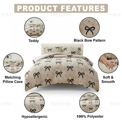 Premium Material: Made from 100% High-Quality Polyester, this set is durable, fade-resistant, and designed to maintain its fluffy texture even after multiple washes.