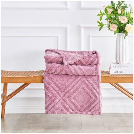 Charmane Jacquard Throw spread across bed adding warmth and style