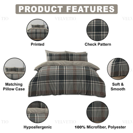 Premium non-iron fabric delivers a smooth and polished bedding look.
Durable microfiber material maintains softness and quality after washes.