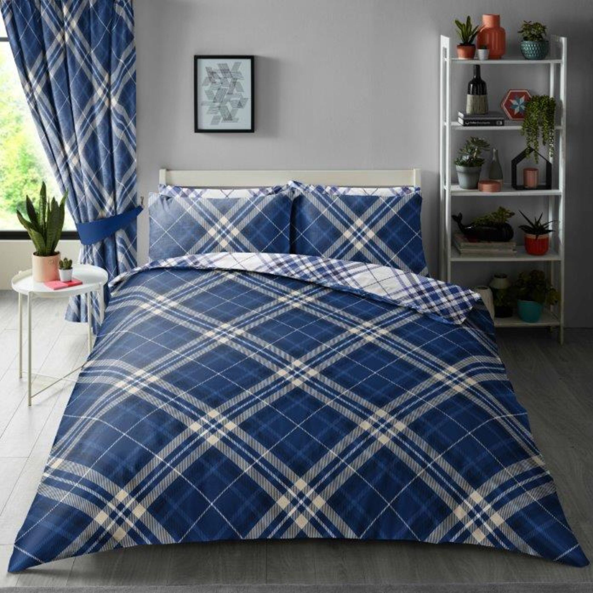 Check Pattern Bedding Check Beddings 4 Pc Complete Set – Velvetio