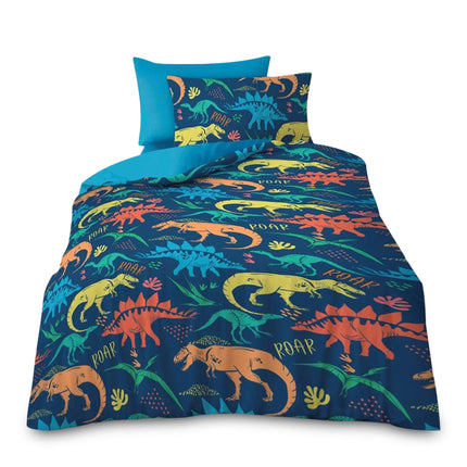 Transform your child's bedroom into a prehistoric playground with the Dino Roar Boy Duvet Cover Set. Made from 100% high-quality microfiber polyester, this bedding set is designed to provide a luxuriously soft and smooth feel, ensuring a comfortable night’s sleep for your little adventurer. The vibrant dinosaur roar pattern sparks creativity and excitement, making bedtime a fun and engaging experience. Hypoallergenic and breathable, the fabric is gentle on sensitive skin and helps regulate temperature,