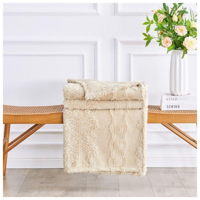 Lined with a warm and cozy Sherpa reverse, this extra-large blanket is ideal for double or king-sized beds, or as an oversized throw for your sofa or reading nook. The rich, earthy charcoal green color blends effortlessly into a variety of home décor styles, from rustic farmhouse to minimalist modern. Crafted from high-quality polyester, this blanket is not only warm and breathable but also machine washable and durable, ensuring long-lasting use and easy care.