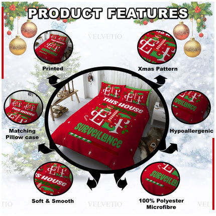 Reversible Design: Enjoy two festive styles in one—simply flip the cover to change the look of your room in seconds.