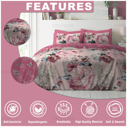 Beautiful floral print enhances bedroom decor with an elegant look.
High-quality design that stays vibrant after multiple washes.