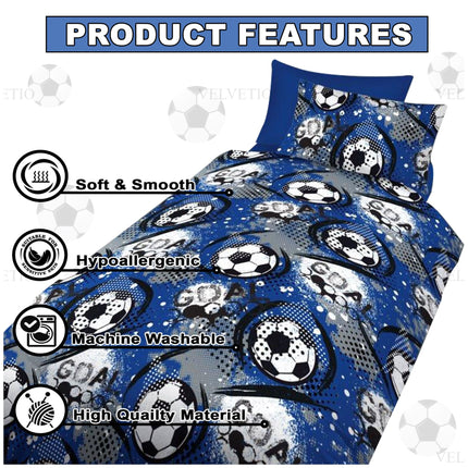 Made from 100% microfiber polyester, this duvet cover set offers a luxuriously soft texture that feels gentle on the skin while being tough enough to withstand daily use. Its breathable fabric keeps kids comfortable all night long.