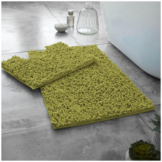 LOOP Bath Mat Set features a machine-washable design, water absorbent composition, and a non-slip back for a secure fit. This set is thick and grey for an attractive aesthetic, and is made of anti-slip and memory foam for superior comfort. Enjoy a safe, secure, and comfortable bathroom experience with the LOOP Bath Mat Set.