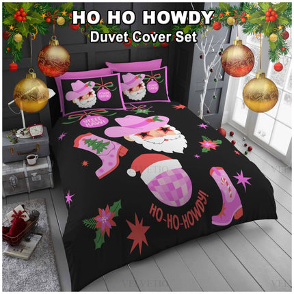 Features the playful "Ho Ho Whody" character in a fun Christmas setting, ideal for adding joy and personality to any bedroom.