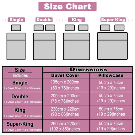 Available in single, double, and king size to fit all bed types.
Perfectly tailored dimensions ensure a neat and comfortable bedding setup.