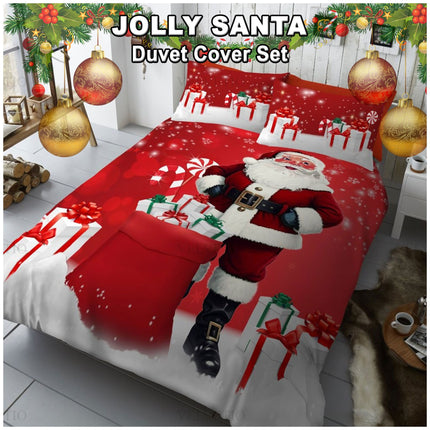 Looking for a thoughtful and festive Christmas gift? The Jolly Santa Duvet Cover Set makes a delightful present for family, friends, or loved ones who love decorating their homes for the holidays.