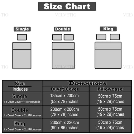 Available in all sizes including single, double, and king size options.
Perfectly tailored dimensions ensure a neat and comfortable bedding fit.