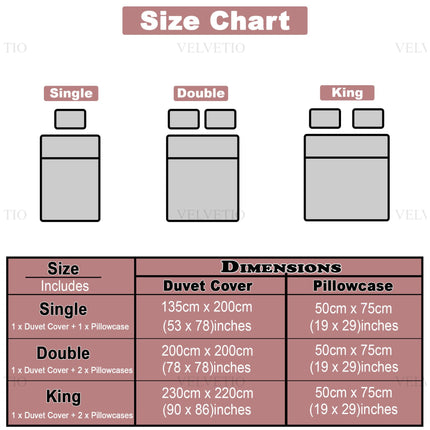 Available in all sizes including single, double, and king size options.
Perfectly tailored dimensions ensure a neat and comfortable bedding fit.