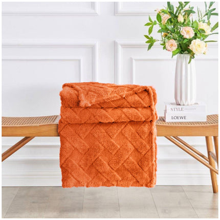  it's not only ultra soft and breathable but also machine washable and fade-resistant, ensuring it remains as beautiful and functional as the day you bought it. Perfect for everyday use or as a thoughtful gift, this Teddy Fleece Sherpa Throw is the ultimate blend of warmth, elegance, and durability an essential addition to any home that values both style and comfort.