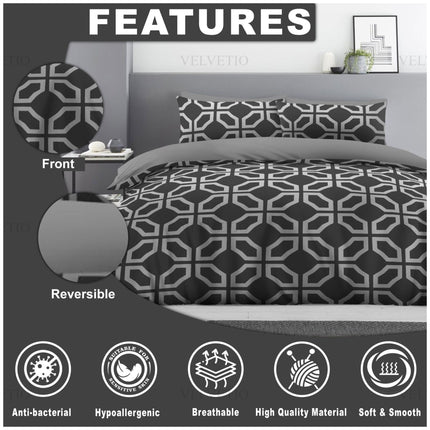 Modern geometric pattern enhances bedroom décor with a stylish look.
High-quality design remains vibrant after repeated washing.