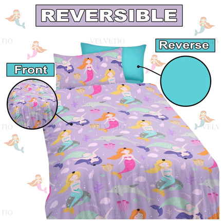 Designed for busy families, this duvet cover and matching pillowcase are machine washable for hassle-free cleaning. Plus, easy-care instructions ensure your child’s bedding stays bright and fresh: do not bleach, iron, or tumble dry, and keep away from fire.

