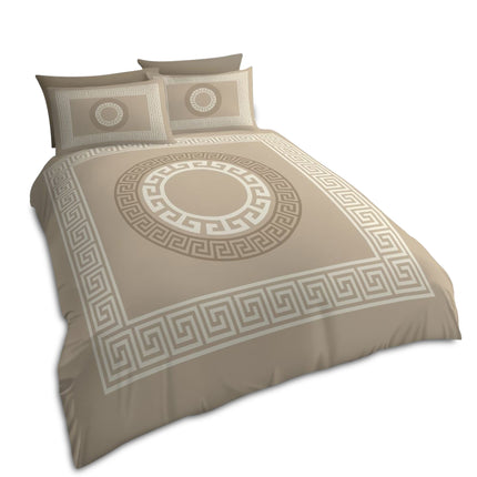 Add warmth and understated luxury with our Mink Greek Key Duvet Cover Set. The soft, neutral mink tone paired with the timeless Greek pattern brings a cozy yet upscale vibe to your space. Made from breathable, wrinkle-resistant microfiber, it ensures a smooth and comfortable sleep experience year-round.