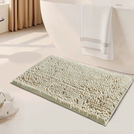 MEMORY Miami Loop Bath Mat in Mocha soft chenille loop non slip bathroom mat