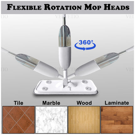 The 360-degree swivel head reaches under furniture and into corners, making it perfect for fast, effective floor care. With its lightweight design and ergonomic trigger handle, you’ll enjoy effortless cleaning every time. Bonus accessories like the cleaning brush help scrub grout and tough messes, making this mop a complete floor-cleaning solution for modern homes.
