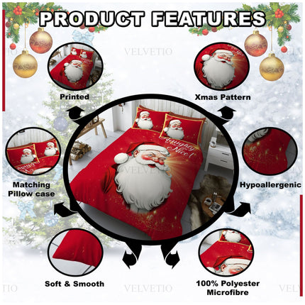 Reversible Design: Enjoy two bold and festive prints in one duvet—perfect for switching up your style throughout the season.