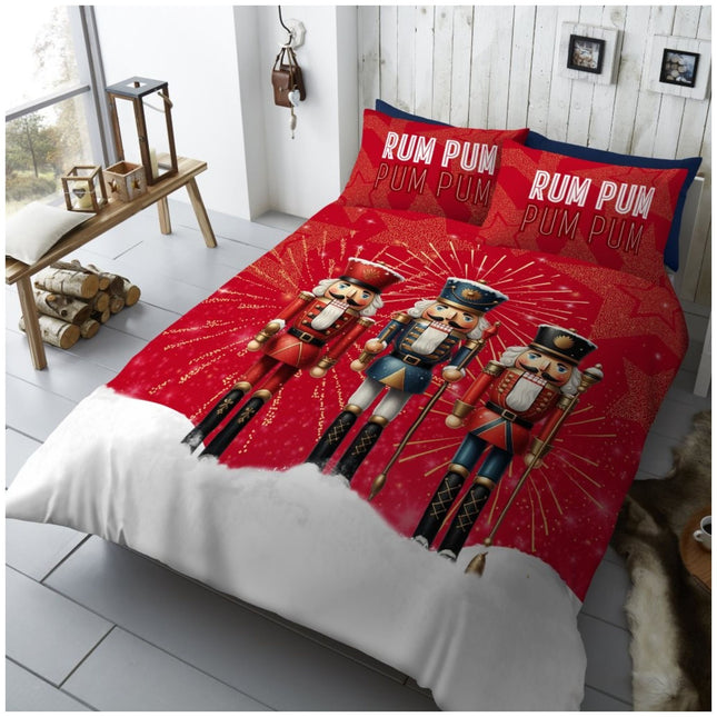 Each set includes a matching pillowcase to complete the cohesive look. The pillowcase mirrors the charming Nutcracker design, creating a harmonious aesthetic that ties your holiday bedroom decor together. It’s a simple yet effective way to elevate your sleep space.