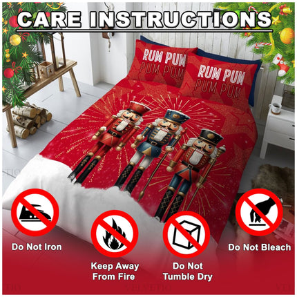 This duvet set doesn’t just belong in the master bedroom. It’s also a fantastic addition to guest rooms, kids’ rooms, or vacation cabins. The festive design appeals to all ages and brings a touch of joy to any sleeping space. Hosting this holiday season? This set is sure to impress your overnight guests.
