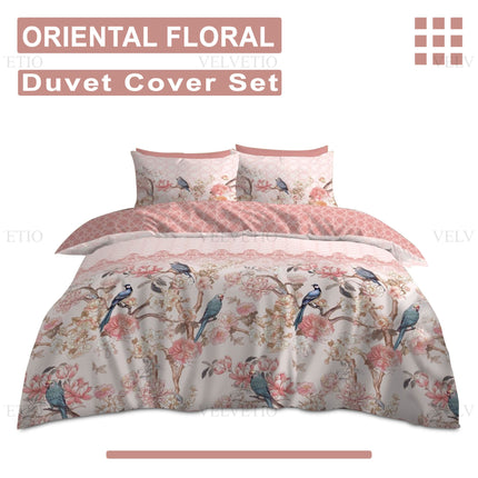 Elegant floral duvet cover set made with soft, comfortable, and durable fabric.
Available in single, double, and king size options.