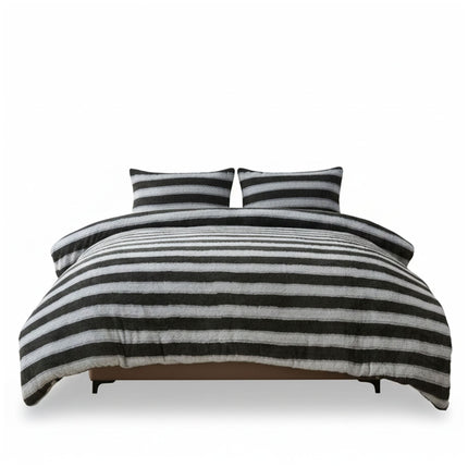 The combination of timeless stripes and adorable teddy prints creates a stylish, playful, and cozy design, perfect for adding character to bedrooms of all ages.