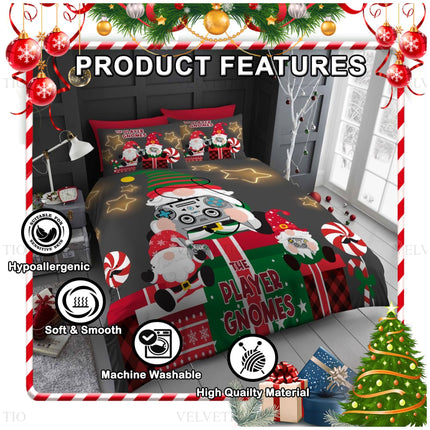 No one wants complicated laundry during the busy holiday season. Luckily, this set is machine washable, quick-drying, and wrinkle-resistant. It keeps its bright colors and softness, wash after wash—just toss it in and get back to enjoying the festivities.