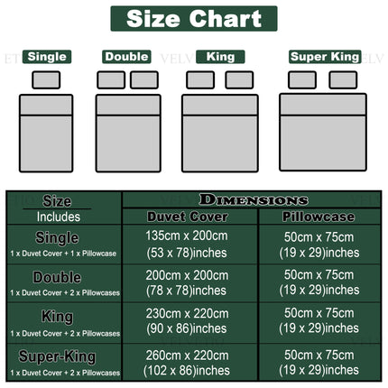 Available in single, double, and king size to fit all bed types.
Perfectly tailored dimensions ensure a neat and comfortable bedding setup.