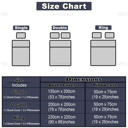 Available in all sizes including single, double, and king size options.
Perfectly tailored dimensions ensure a neat and comfortable bedding fit.