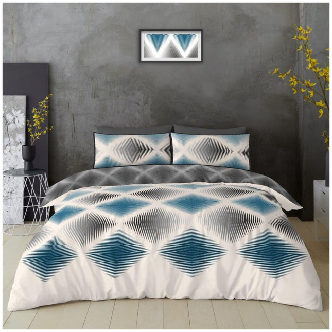 Luxury 4pc complete Reversible Duvet Cover Set Soft &amp; Elegant Bedding Collection Transform your bedroom with this premium duvet cover set, designed for both comfort and style. Crafted from ultra soft, skin friendly fabric, this set includes a matching pillowcase for a cohesive look. The reversible design offers versatility, allowing you to switch between two elegant patterns to suit your mood or décor.