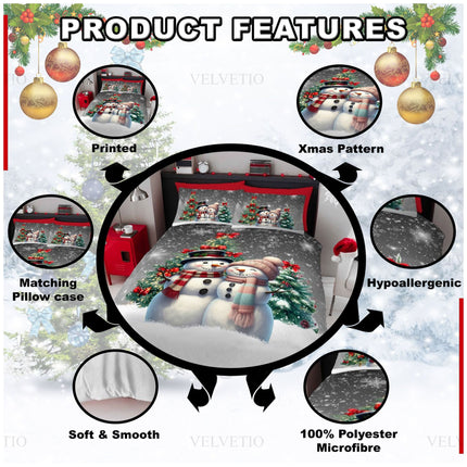 Skip the stress of high-maintenance holiday décor. This bedding set is machine washable, wrinkle-resistant, and quick-drying, meaning you’ll spend less time doing laundry and more time enjoying the holidays. It holds its color and softness wash after wash.