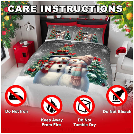 Skip the stress of high-maintenance holiday décor. This bedding set is machine washable, wrinkle-resistant, and quick-drying, meaning you’ll spend less time doing laundry and more time enjoying the holidays. It holds its color and softness wash after wash.