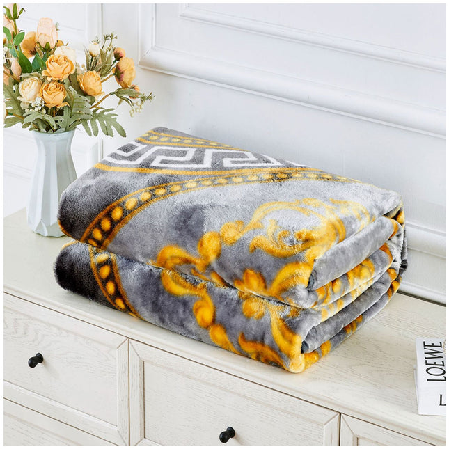 Elevate your living space with the Greek Border Throw in a sleek Charcoal hue, expertly crafted from 100% polyester for a soft, skin-friendly feel that's perfect for your sofa or bed. Its distinctive border design not only adds a touch of classic elegance but also complements any decor with its modern, understated style. Durable yet luxurious, this throw promises lasting comfort and effortless appeal—whether you're curling up for a cozy night in or simply adding a refined accent to your room.