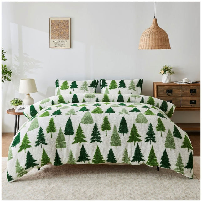 Made from high-quality polyester, this duvet set offers an incredibly soft, smooth, and durable feel. The fabric is designed to provide long-lasting comfort while resisting wear and tear, ensuring it stays plush and cozy for years of everyday use.