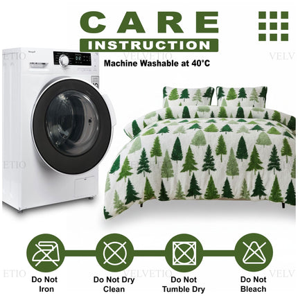 Designed for convenience, this duvet set is machine washable and quick-drying. Its easy-care fabric allows for hassle-free cleaning, saving time and effort while keeping your bedding fresh and hygienic.